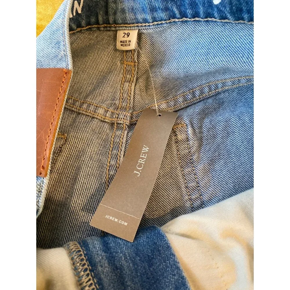 NWT J.Crew $138 Women's 29 High-rise '90s wide-leg Jeans Medium Wash "Sold Out" - Picture 13 of 14